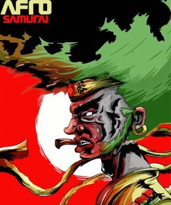 The Afro Samurai Manga paint by numbers