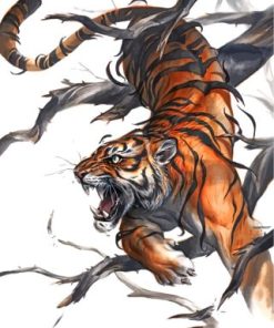 Tiger Artwork paint by numbers