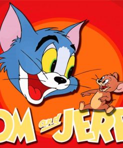 Tom And Jerry Cartoon paint by numbers