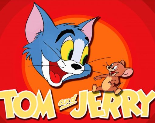 Tom And Jerry Cartoon paint by numbers