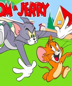 Tom Cat And Jerry Mouse paint by numbers