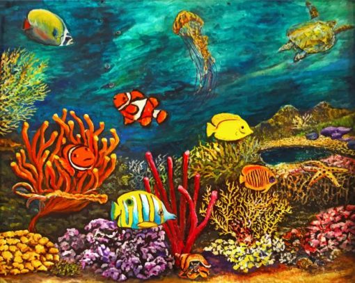 Under Sea painting by numbers