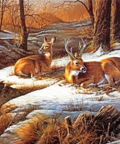 White Tailed Deers Paint By Numbers