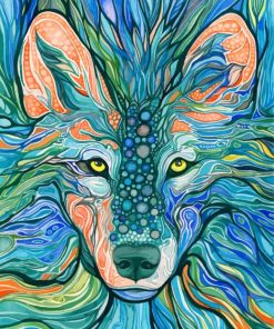 Wolf Art paint by numbers