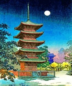 Yasaka Pagoda paint by numbers