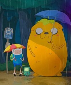 Adventure Time Totoro paint by numbers