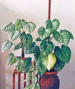 Aesthetic Philodendron paint by numbers