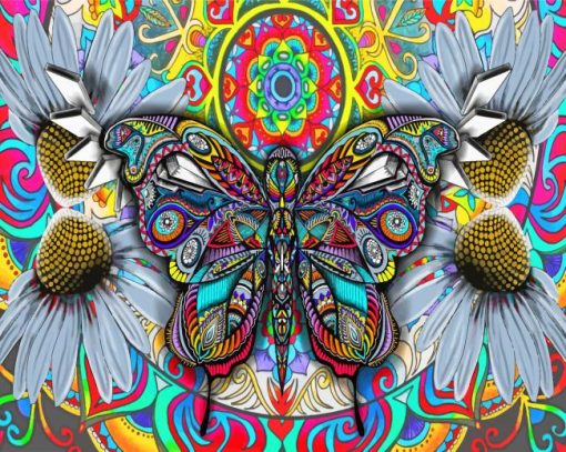 Bohemian Butterfly Paint By Numbers