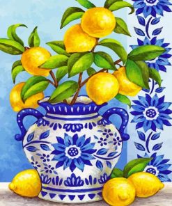 Aesthetic Lemon Plant paint by numbers