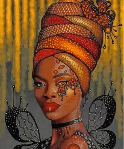 African Black Woman paint by numbers