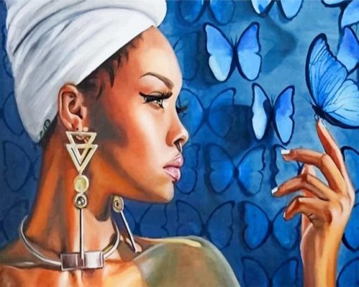 African Woman paint by numbers