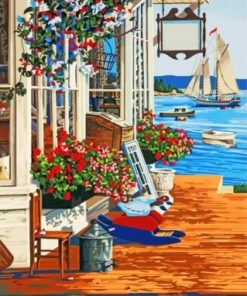 Antique Harbor Paint By Numbers