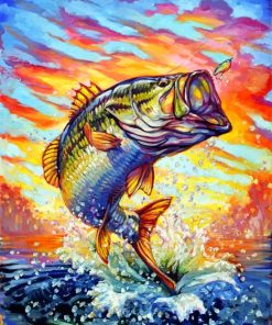 Bass Fish paint by numbers