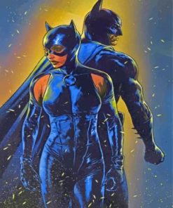 Batman Catwoman paint by numbers