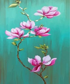 Beautiful Magnolias Paint By Numbers