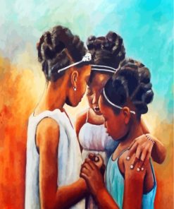 black Girls Praying Paint By Numbers