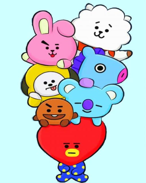 Cute BT21 Paint By Numbers