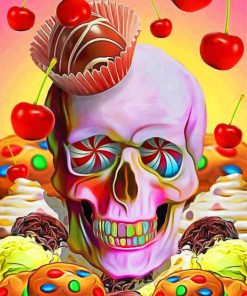 Candy Skull paint by numbers