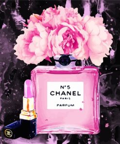 Chanel Perfume And Lipstick paint by numbers