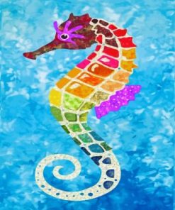 Colorful Seahorse Paint By Numbers