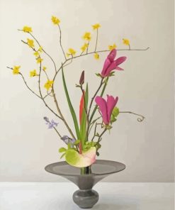 Cool Ikebana paint by numbers