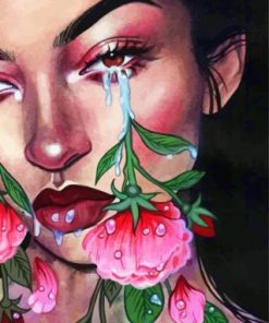 Crying Flowers paint by numbers