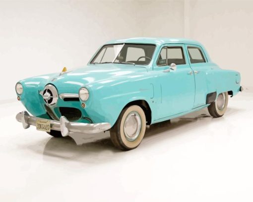 Cyan Studebaker paint by numbers