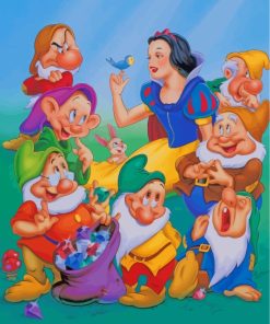 Disney Snow White And Seven Dwarfs Paint By Numbers