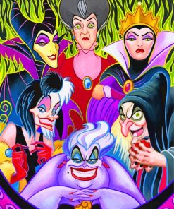 Disney Villains paint by numbers