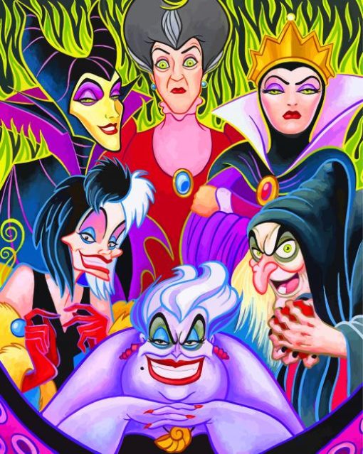 Disney Villains paint by numbers