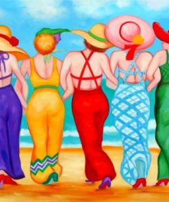 Girls On The Beach Paint By Numbers