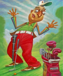 Golfer Man paint by numbers