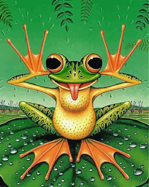 Goofy Frog Paint By Numbers