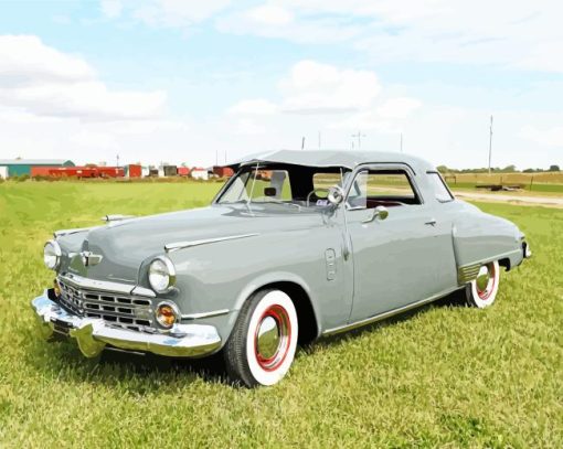 Grey Studebaker paint by numbers