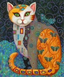 Gustav Klimt Cat Paint By Numbers