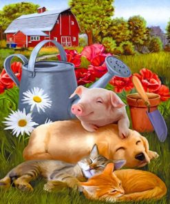 Happy Animals paint by numbers