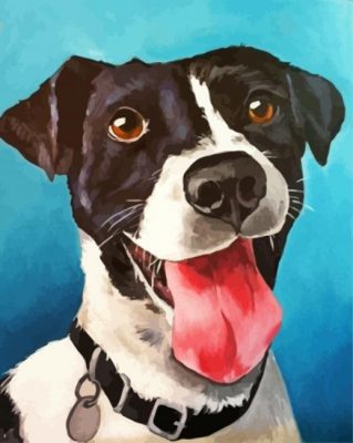 Happy Dog paint by numbers
