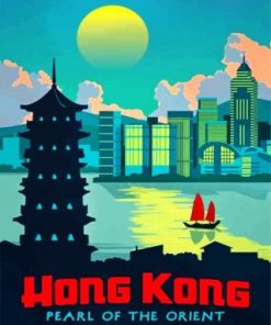 Hong Kong Illustration paint by numbers