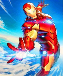 Iron Man painting by numbers