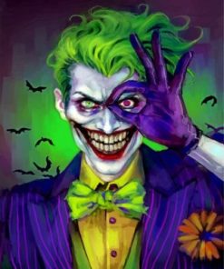 Joker Super Villain paint by numbers