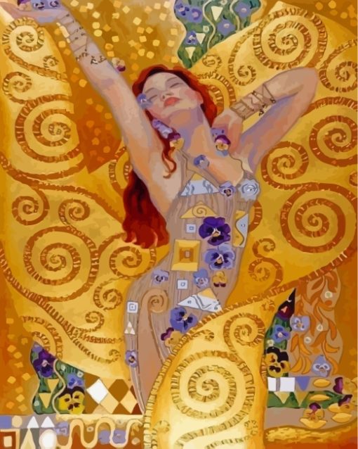 Woman By Klimt paint by numbers