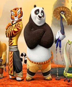 Kung Fu Panda Animation Paint By Numbers