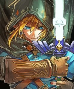 Legend Of Zelda Link paint by numbers