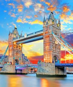 London England Tower Bridge paint by numbers