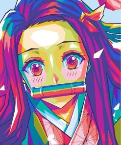 Nezuko Art paint by numbers