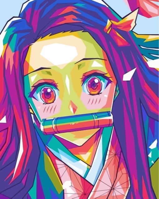 Nezuko Art paint by numbers