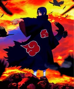 Cool Itachi Uchiha paint by numbers