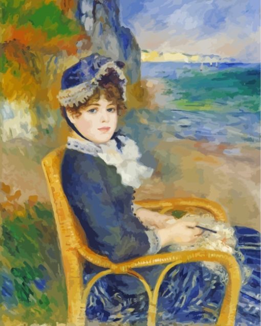 Pierre Auguste Renoir By The Seashore paint by numbers