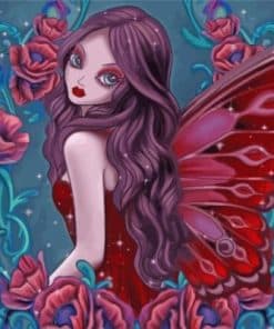 Red Fairy Paint By Numbers