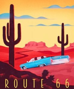 Retro Route 66 Paint By Numbers